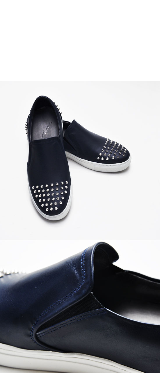 cowhide slip on shoes